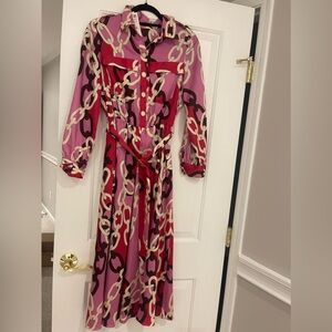 Zara pink midi dress